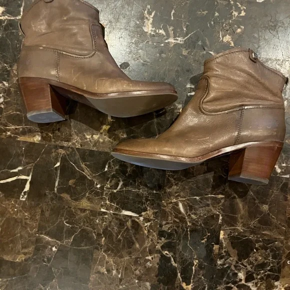 Frye Women Stylish Brown Ankle Boots Lot of 2 - Picture 3 of 9